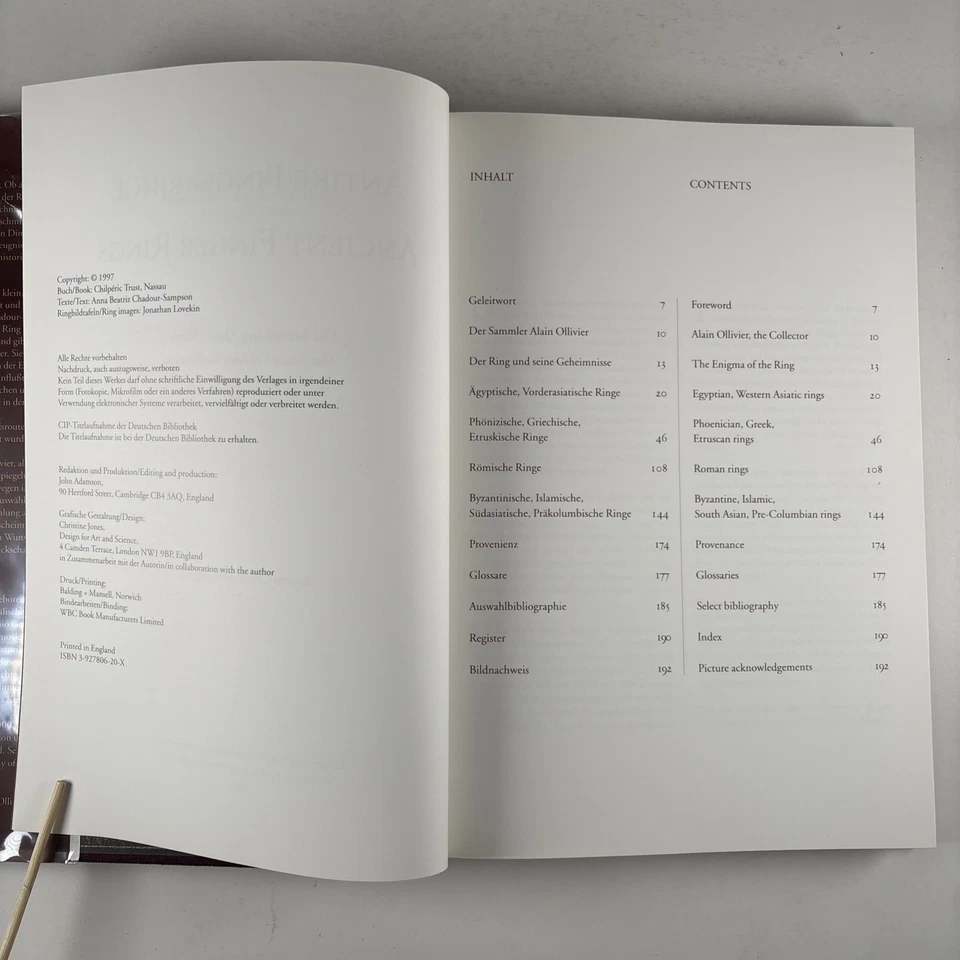 Ancient Finger Rings: The Alain Ollivier Collection 1997 Beatriz Chadour-Sampson - Image 3 of 4