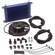 13 Row Trust Oil Cooler Thermostat Sandwich Plate Kit7 Electric Cooling Fan