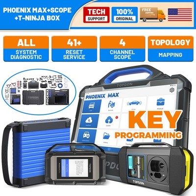 TOPDON Phoenix Max+Scope+T-ninja Box 41+ Reset All System  Advanced OBD2 Scanner