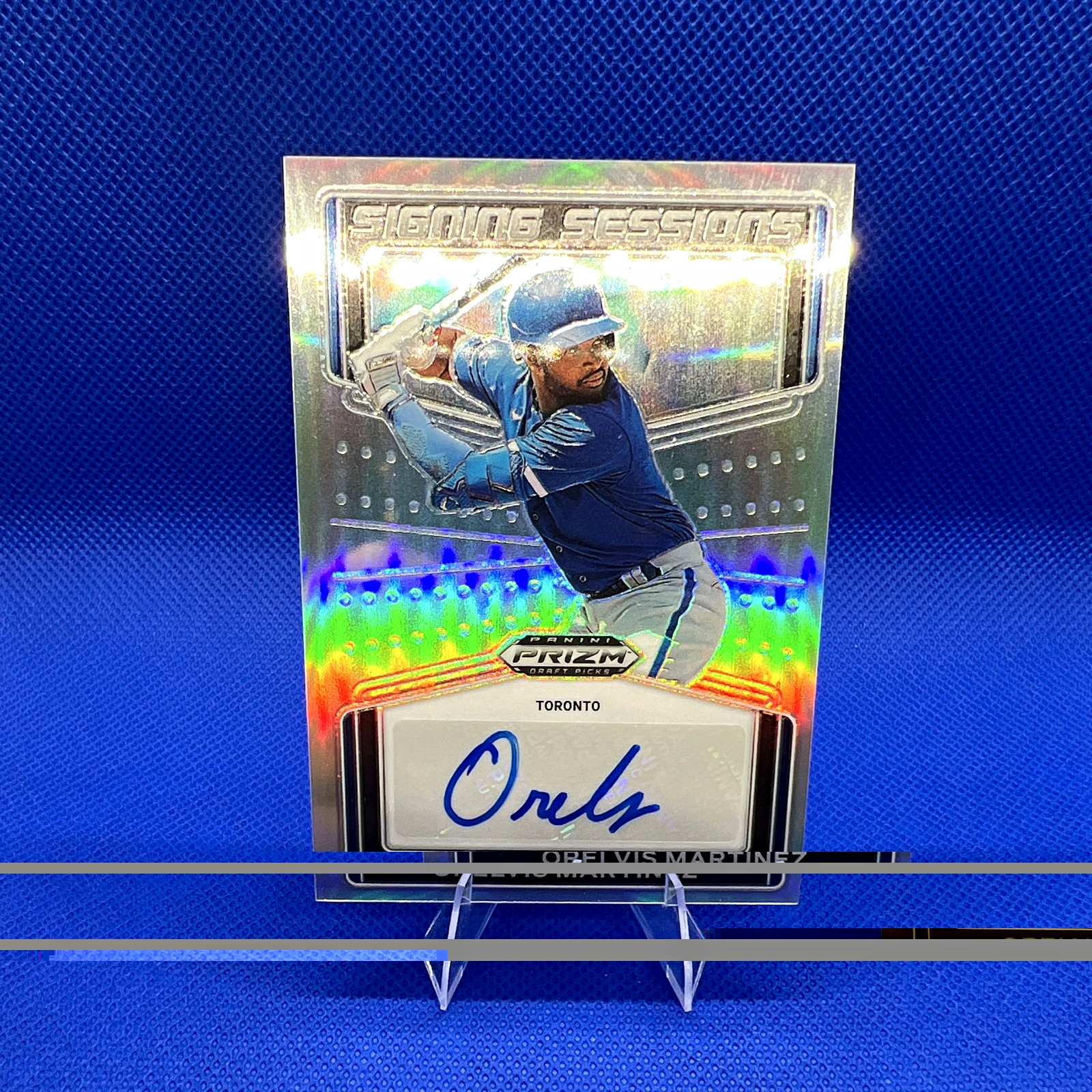 Panini 2022 Prizm Draft Picks Signing Sessions Orelvis Martinez #SS-OM RC Auto