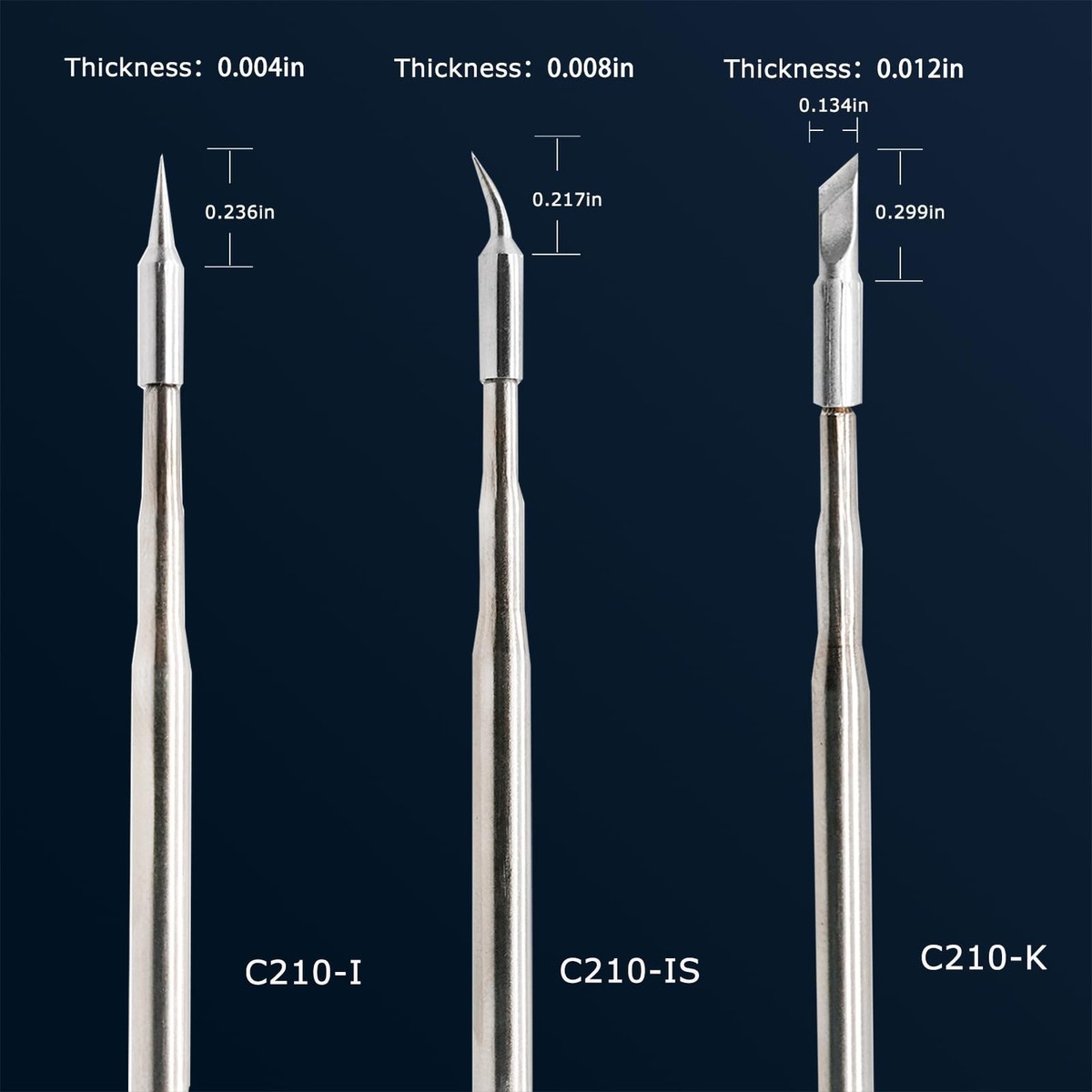 TONYSA Soudage Iron Tip Metal Welding Head Remplacement de la tête de