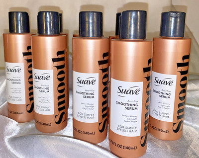 8X SUAVE SMOOTH Anti-Frizz Serum, Long-Lasting Shine & Control, 4.75 oz RARE