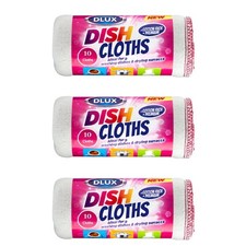 30 x Extra Large White Dishcloths Cleaning Cloths Cotton Mix Ultra Absorbent