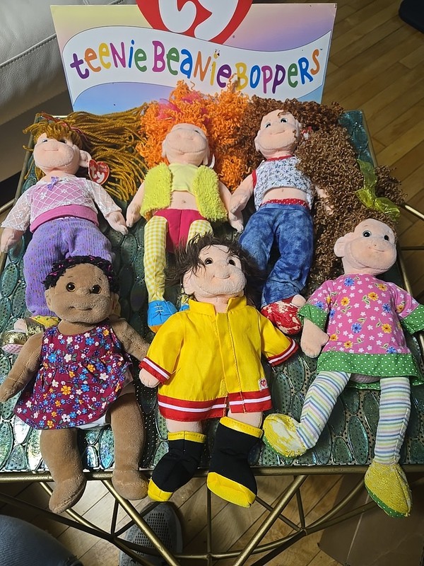 Lot of 6 Ty Beanie Boppers & Beanie Kids Estate LV 57