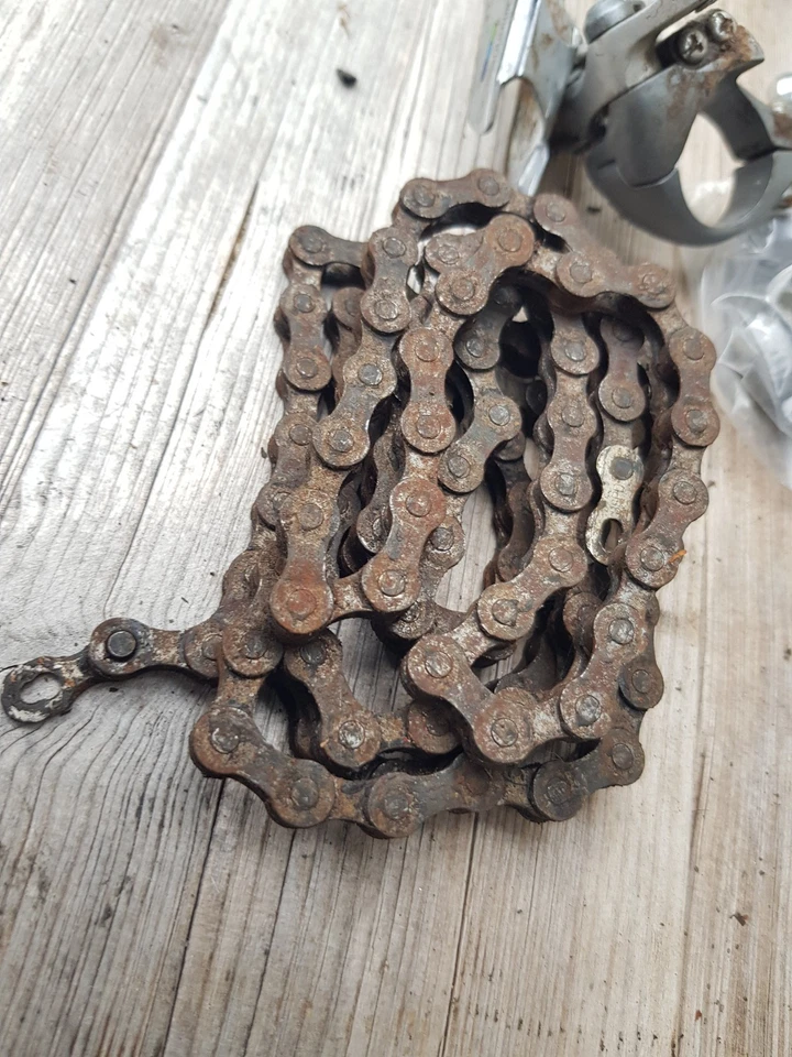 Shimano Dura-Ace Ultegra Tricolor 105 bar end shifters 2x7 spd TT bike groupset - Image 4 of 4