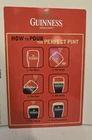 Guinness Beer How to Pour  Tin Sign Retro Vintage Style Garage Man Cave
