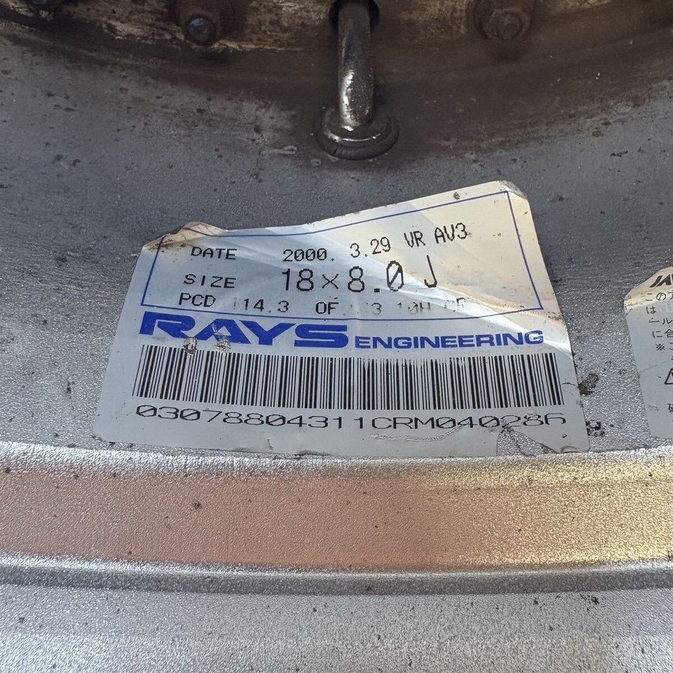 Volks On Racing RAYS Volk Racing AV3 18x8J +43 9J +44 PCD114.3 5H Wheels | eBay