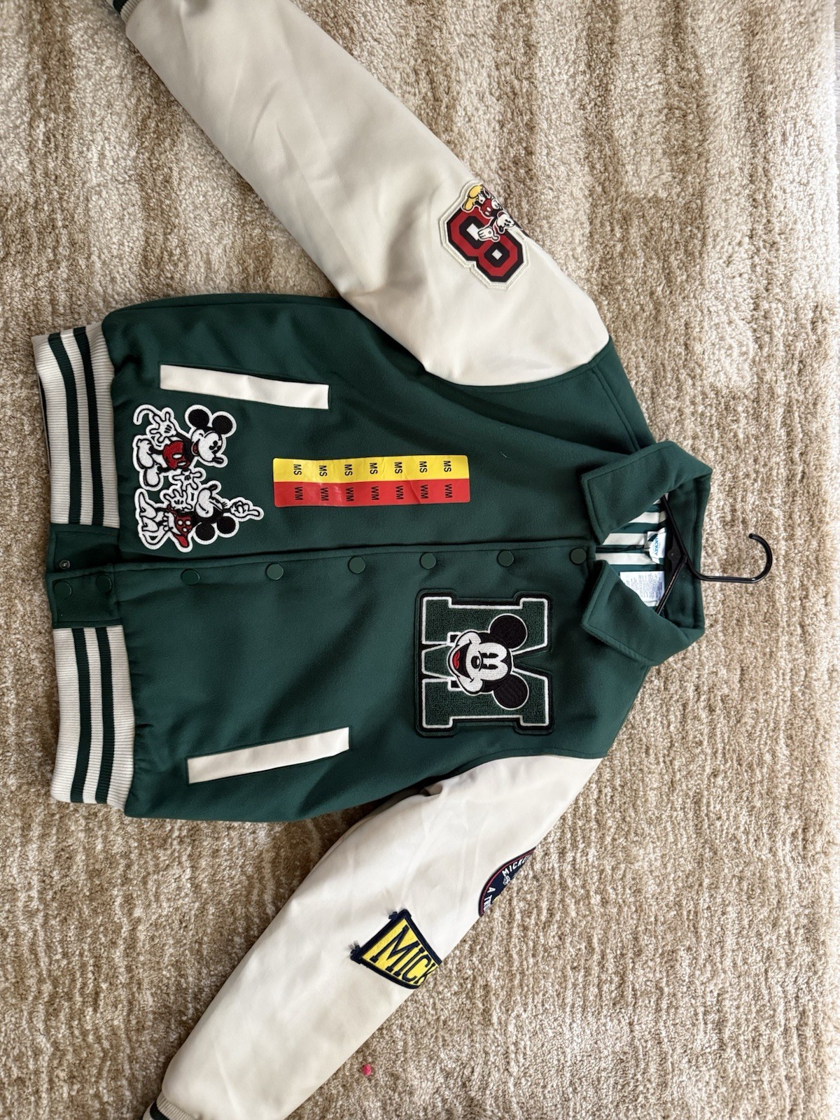 Disney Adult Unisex Varsity Jacket. Collegiate-style. Snap-button Side Pockets M image 2