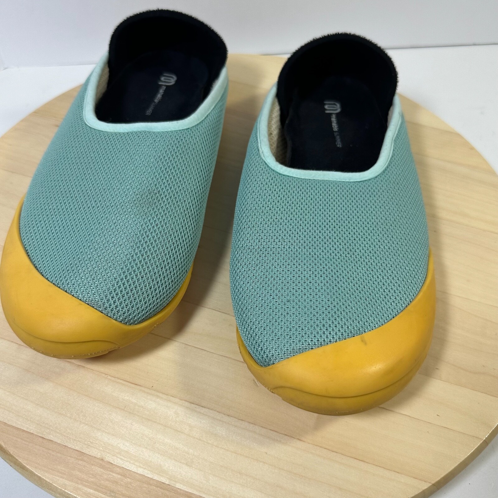 SAOLA Scarpe ciabatte a scatto convertibili Mahabis turchese blu giallo suola gomma 40