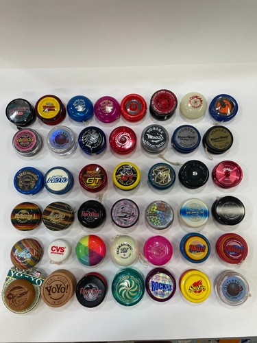Huge Lot of Vintage YoYo's-Tom Kuhn,Proyo,Yomega,Duncan,Halley,Koosh+