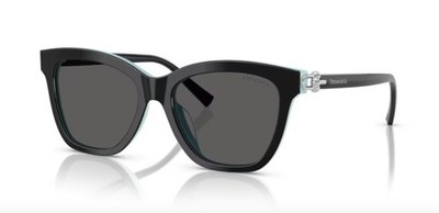 Tiffany & Co 4241D - 54 8055S4 - Sonnenbrille - Schwarz auf Tiffany Blau/Grau