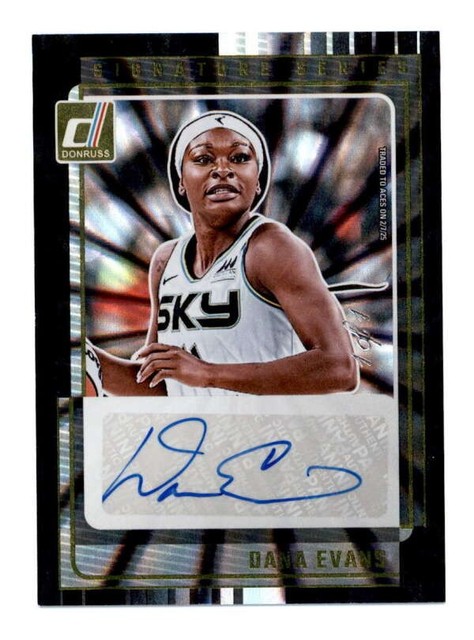 Dana Evans 2025 Panini WNBA Donruss Signature Series Masterpiece Auto #1/1 T8161