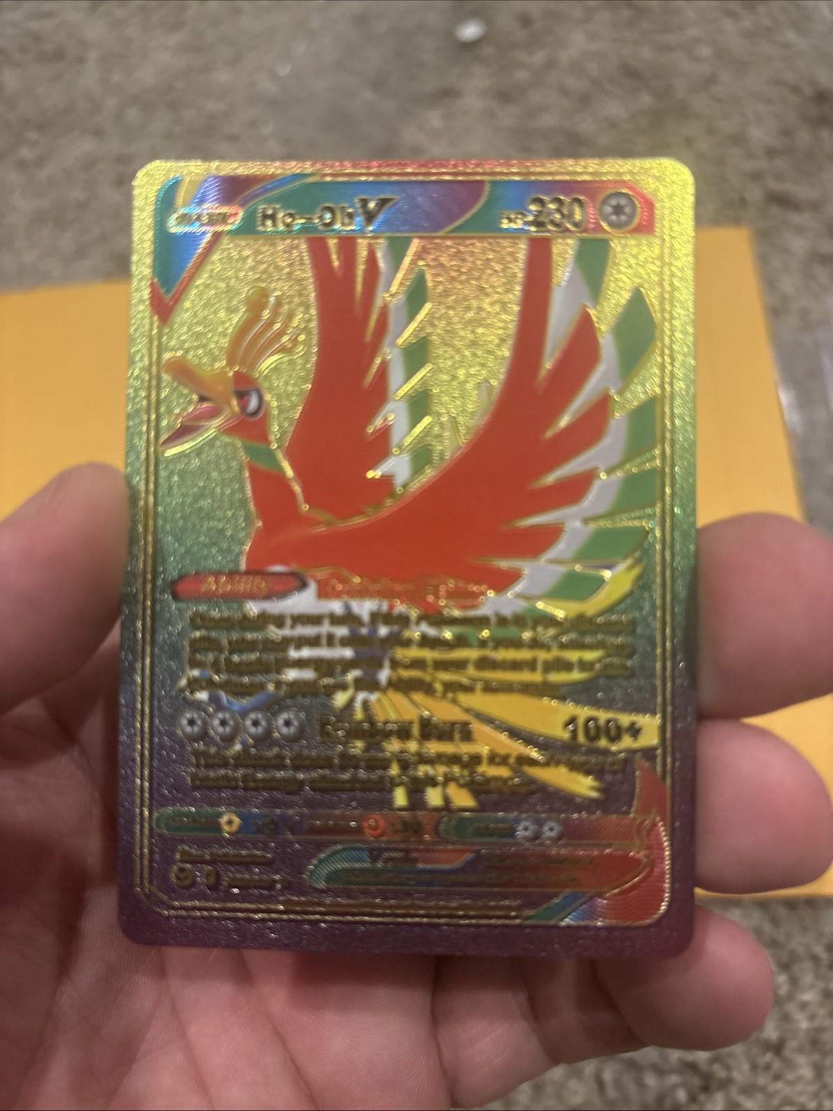 Pokemon TCG Ho-Oh V (Full Art) Holo Ultra Rare SWSH12: Silver Tempest 187/195