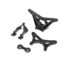 LOS214012 FR/RR Shock Tower Wing Stay: Mini-B