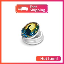 Pill Box-3 Compartment Small Pill Case for Purse  Pocket Mini Metal Pill Holder