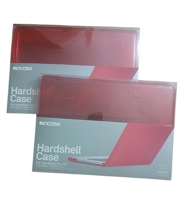 Lot Of 2 Incase Raspberry Hardshell Case For MacBook Pro 13'' Aluminum Unibody 