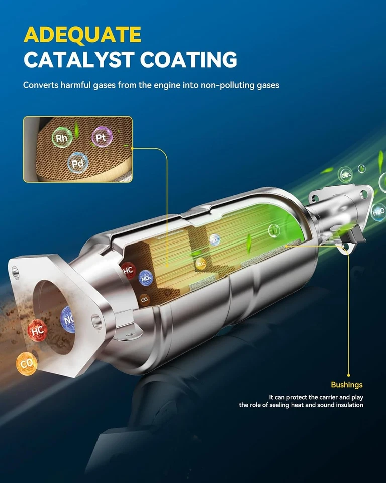 Conversor catalítico com gaxeta com Honda Acura 2008-2012 Accord 3.5L Ridgeline R  - Imagem 4 de 4