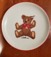 1991 Margarete Steiff mini tea or playset porcelain plate Reutter, W. Germany 4"