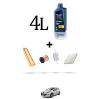Hoffcar Set Service 4 Filter Und 4L ÖL FüR Peugeot 308 1.6 82Kw Von 2009