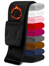 Warm Leggings for Girls Winter Fleece Pants Thick Thermal Pants for Toddler K...