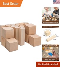 18-Piece Basswood Carving Block Set - Perfect for Crafts and Whittling