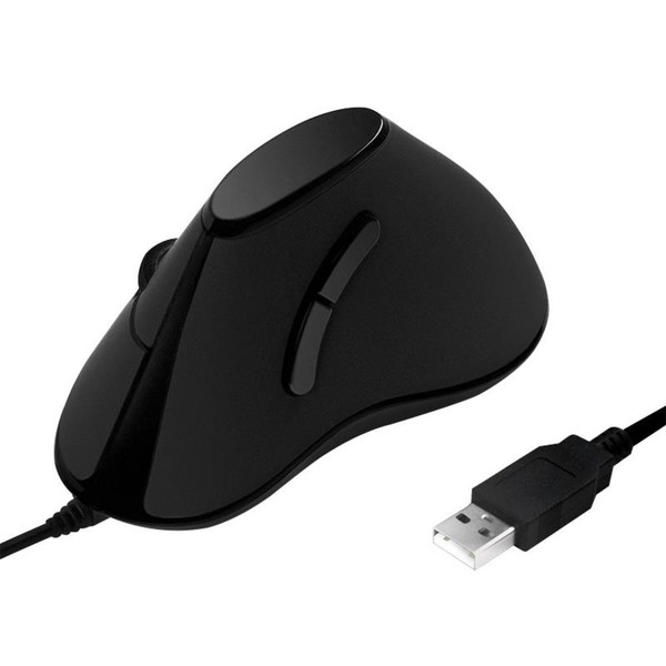 LogiLink ID0158 Ergonomic Vertical Mouse USB Schwarz Optisch 1000 Dpi 5 Tasten-image