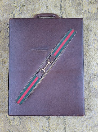 Ultra RARE Vintage GUCCI BACKGAMMON Board Game Barware Decor Designer Set GG - Picture 3 of 18