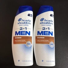 2x Head &Shoulders Men 2 in 1 Dandruff Shampoo & Conditioner, Bourbon 12.5oz Ea