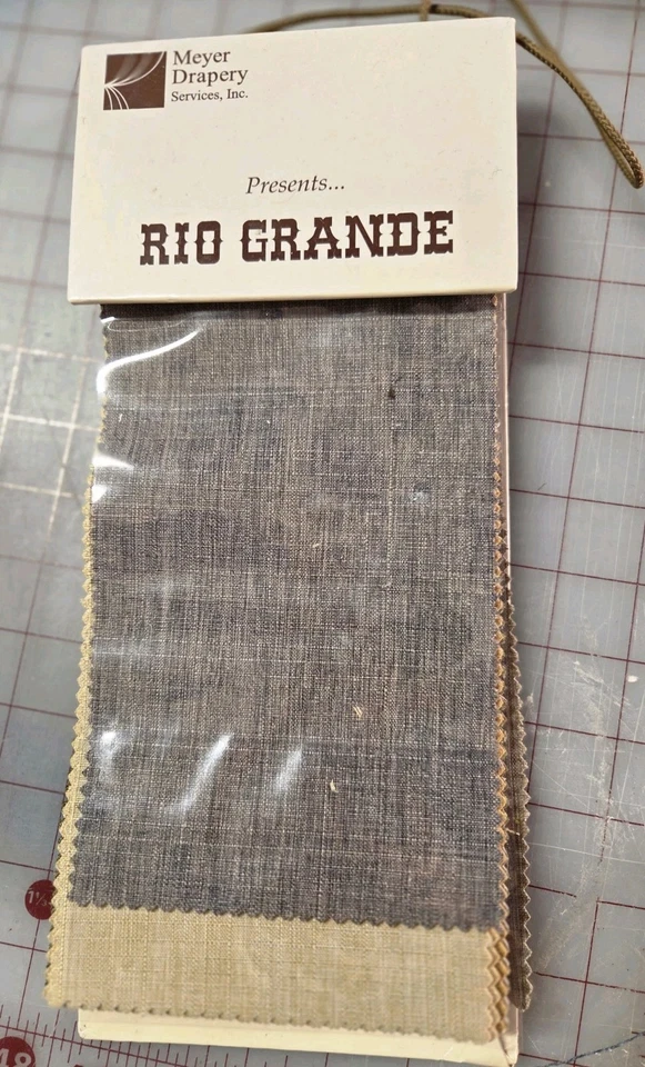 Meyer Riogrande Drapery Fabric Sample Book  Solids 4" X 11" - Image 2 of 4