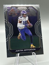 2020 Panini Prizm #398 Justin Jefferson Rookie Card (RC). rookie card picture