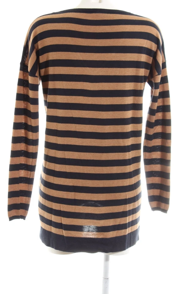 ESPRIT Jersey con cuello de pico Mujeres Jersey Talla EU 36 naranja claro-negro - Imagen 2 de 4