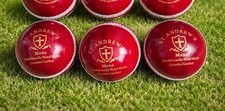St. Andrews &ldquo;Dukes Quality&rdquo; 3 x Adult 5.5oz Red Cricket Balls 156g (60+ overs)