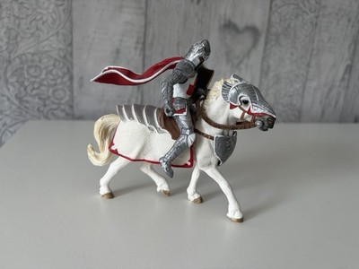 RETIRED Schleich 72033 Red Griffin Knight on Horse Eldrador Figure Missing Flail