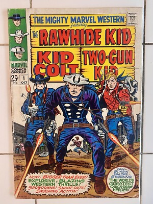 THE MIGHTY MARVEL WESTERN (Rawhide Kid-Kid Colt-Two Gun) #1 1968 Marvel Comics