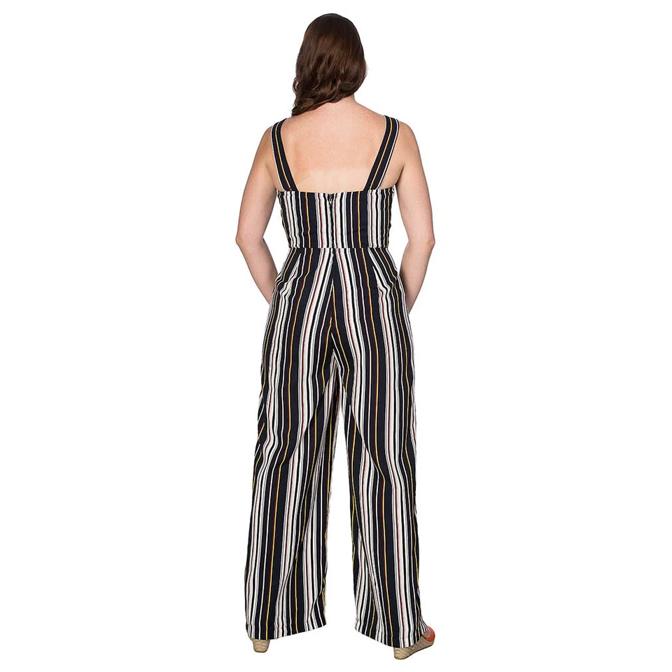 Banned Retro Rockabilly Vintage Jumpsuit Playsuit Stripe Play Gestreift 60s 70s - Bild 3 von 4