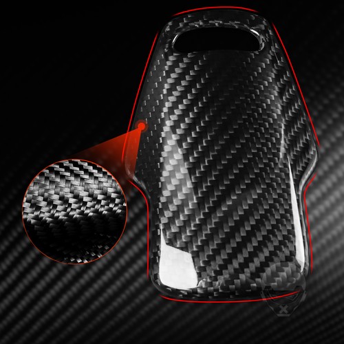for Corvette C8 Real Carbon Fiber Console Gear Shift Knob Head Panel Cover Trim - Picture 3 of 12