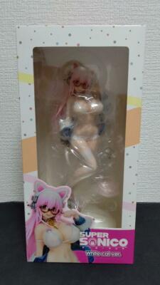 Super Sonico White Cat Ver. Non-Scale Figure Union Creative Japan Import Toy