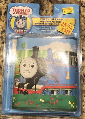 New 2005 Thomas the Tank Engine & Friends Peel & Stick Border 15 ft x 5'' York