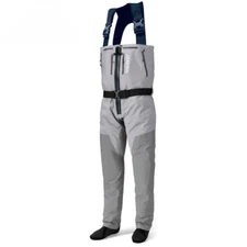 Breathable ZipFront Chest Fishing Waders Waterproof Zippered Stockingfoot Waders