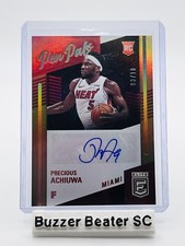 2020-21 Panini Donruss Elite Precious Achiuwa /10 Gold Pen Pals RC Auto #PP-PAW