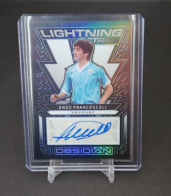 2022-23 Panini Obsidian Enzo Francescoli #LS-EF Lightning Strike