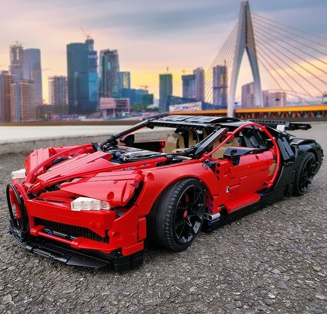 lego bugatti red