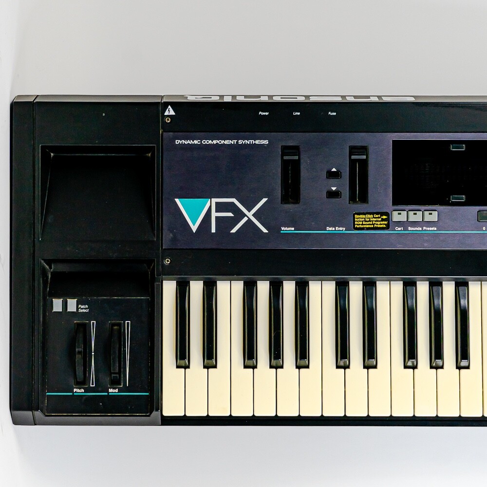 Ensoniq VFX Keyboard Synthesizer w/ VPC-100 Cartridge, Sustain and