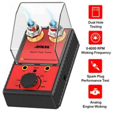 ANCEL Spark Plug Tester Dual Hole Diagnostic Tool Car Gasoline Ignition Analyze
