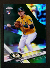 2017 Topps Chrome Green Refractor /99 Ryon Healy #67 Rookie RC