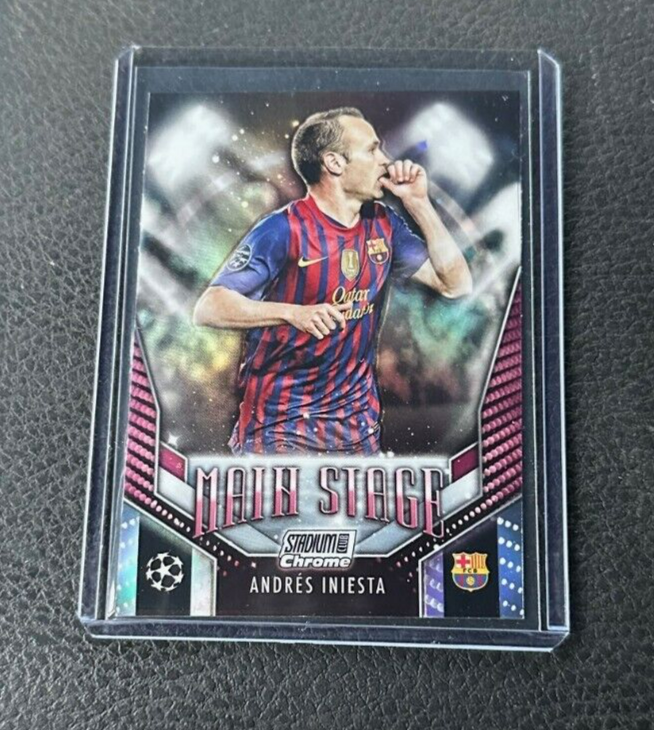 2023-24 Topps Stadium Club Chrome Andres Iniesta Veron Main Stage Card