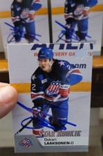 AUTOGRAPHED 2020-21 Upper Deck AHL #162 Oskari Laaksonen Star Rookie Sabres Auto
