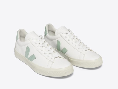 VEJA LADIES Campo Matcha Leather/Other Low Tops White/Oth 37 - UK 4 - RRP 150 - 第 2/3 張圖片