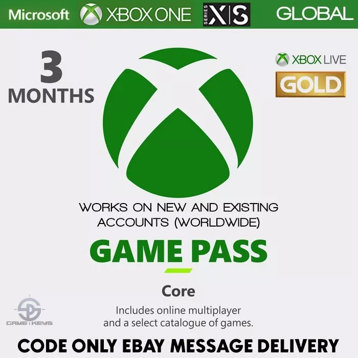 Compra Xbox Game Pass Core 3 month Key Mais Barato