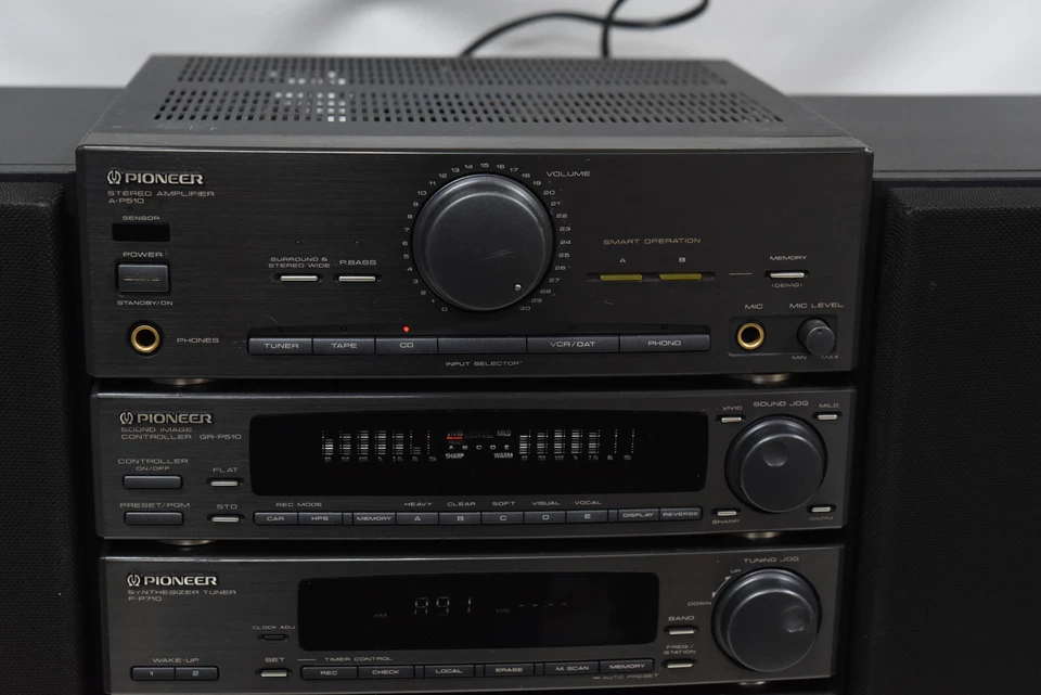 Pioneer P510 MIDI HiFi Stereo System - Radio/CD/AUX/EQ/Cassette(??) - Vintage - image 3 of 4